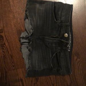 Black Jean shorts